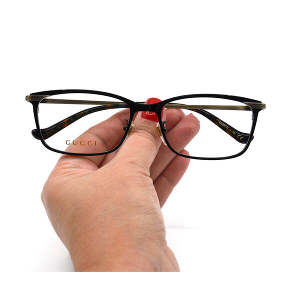 NEW GUCCI GG1030OJ 001 BLACK GOLD TITANIUM EYEGLASSES FRAME - Picture 15 of 16